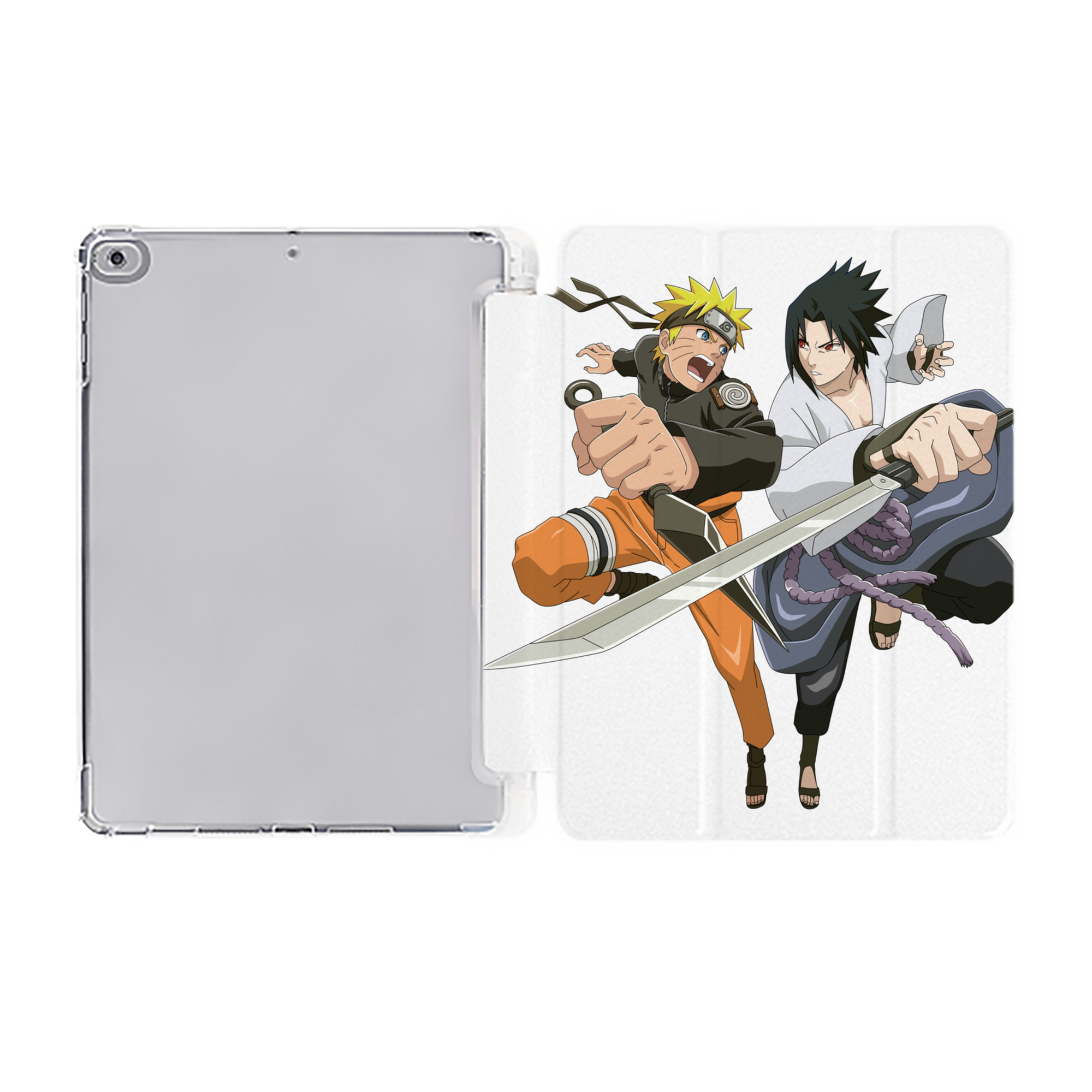 （画像用） NARUTO -ナルト- うずまき ナルト Uzumaki Naruto IPad ケース ペン収納付き 三つ折りスタンド PUレザー×シリコン 対応機種9.5/10.5/10.9インチ
